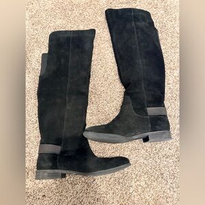 Splendid Black Over the Knee Boots